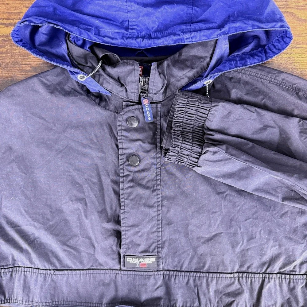 Vintage 90s Chaps Ralph Lauren Mens Anorak Windbreaker Jacket Pullover XL Russia